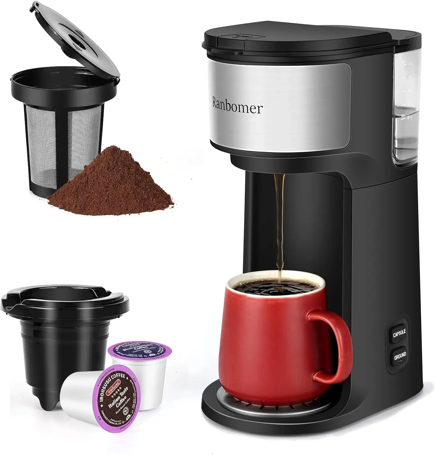 2-in-1 Single Serve Coffee Maker