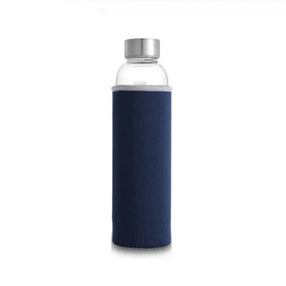 Glass Water Bottle with Protective Bag